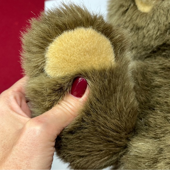 Jumbo TRUDI FUZZY BROWN 21” Teddy BEAR STAND UP Stuffed Animal Plush ITALY DAKIN - Picture 8 of 16
